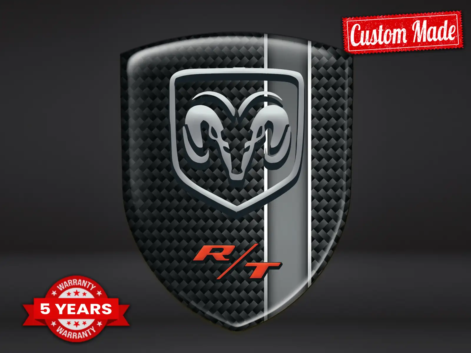 Dodge Badges Silicone Auto Design Max Stylé Pro Résistant